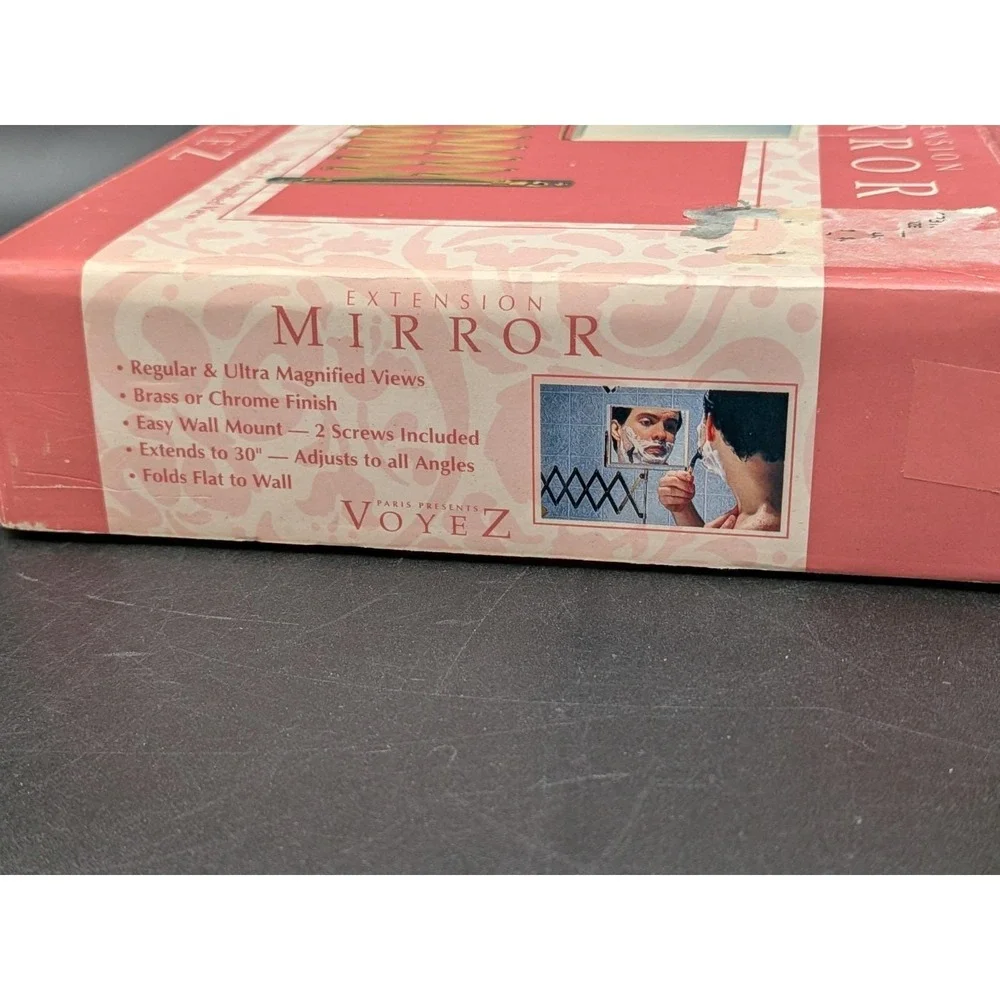 Vintage Paris Presents Voyez Extension Cosmetic Mirror 1992 NIB